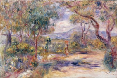 Paesaggio a Cannes (Giardino di Renoir) c.1914 da Pierre Auguste Renoir